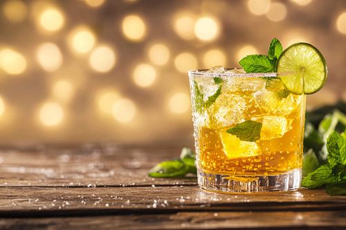 Verfrissende cocktail met limoen