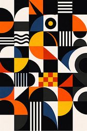 Modern Bauhaus Geometric Grid by irgian firmansyah