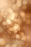 Bokeh in Caramel Glow Warm Light Dance