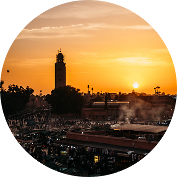 Zonsondergang in Marrakesh