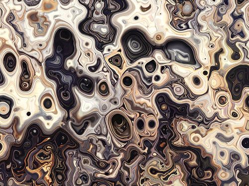 Abstraktion in Erdtönen