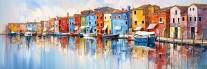 Burano Venedig Panoramabild