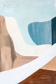 Zachte heuvels in een kleurrijk spel van Poster Art Shop