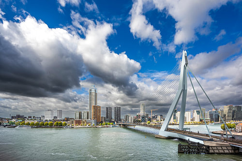 Rotterdam vanaf De Rotterdam