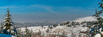 Panorama d'Afyonkarahisar en hiver