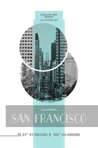 Poster Art SAN FRANCISCO California Street