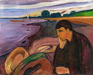 Edvard Munch, Melancholie, 1896 von Atelier Liesjes