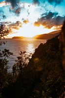 Uitzicht vanaf Jávea tijdens zonderondergang - Alicante, Spanje