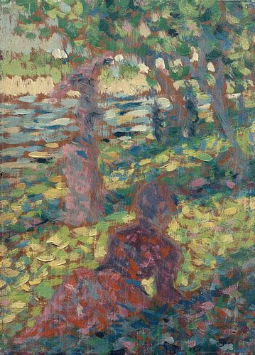 Georges Seurat~Femme dans un parc