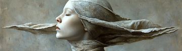 Modern Woman Image | Hushed Stone Grace by Kunst Kriebels
