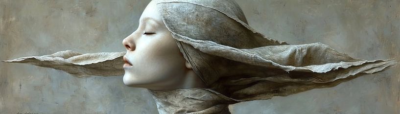 Modern Woman Image | Hushed Stone Grace von Kunst Laune