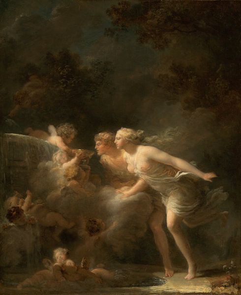 Der Brunnen der Liebe, Jean-Honoré Fragonard von Meisterhafte Meister