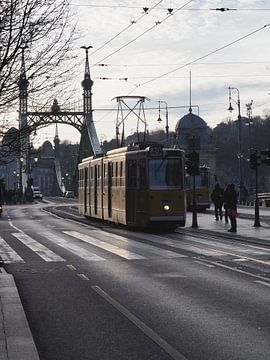 Tram in Boedapest van Ellen Nipshagen