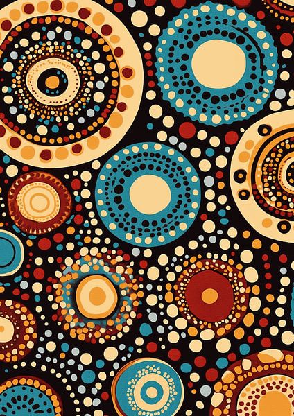 Mosaic in earth tones by Liv ter Riet