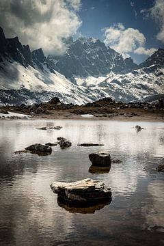 Himalayan mountain lake by Felix Kammerlander