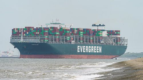 Containerschip Ever Globe van Evergreen.
