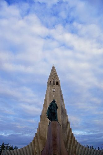 Hallgrímskirkja in Reykjavik, IJsland