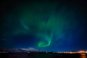 IJsland poollicht, Aurora Borealis van Corrine Ponsen