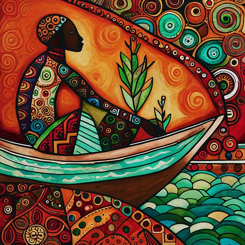 Serenely Anchored: A Tribute to African Heritage