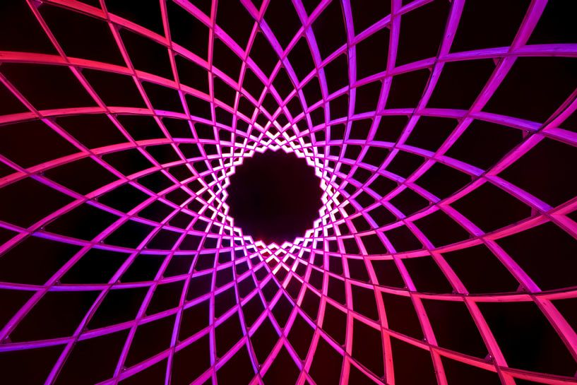 Abstract purple red figure by Eye on You
