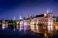 Government buildings on the Hofvijver in The Hague, Night Photography by Ricardo Bouman Photography thumbnail