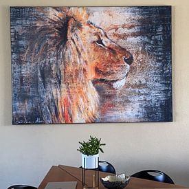 Customer photo: Lion Night by Atelier Paint-Ing, on artframe