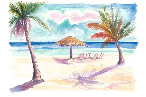 Sonnenuntergangswonne am Taino Beach auf Grand Bahama Island