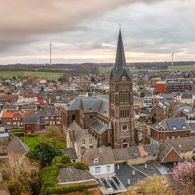 Drone panorama van Bocholtz in Zuid-Limburg van John Kreukniet