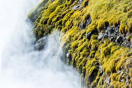 Detail des Gullfoss-Wasserfalls von Danny Slijfer Natuurfotografie