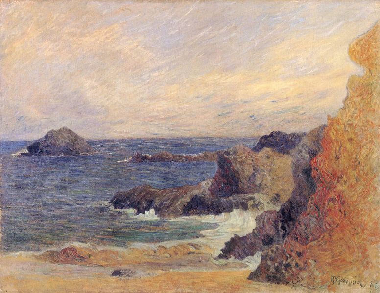 Rocks by the sea, Paul Gauguin - 1886 by Het Archief