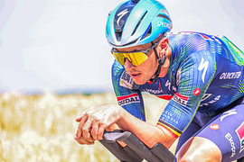 Yves Lampaert, championnat de Belgique de contre-la-montre, échauffement