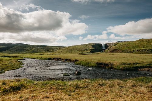 Ijslands landschap | Waterval | Zonnige dag
