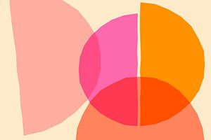 Abstraktion in modernen sonnigen Farben