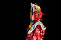 Un moine butanais s'est déguisé en danseur lors d'une des fêtes du Dragon à Wangdi. Wout Cook One2ex par Wout Kok Aperçu