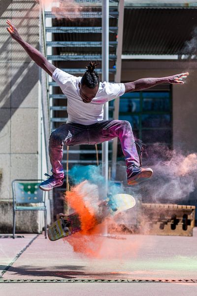 Skater - Kickflip mit Holipulver par Felix Brönnimann