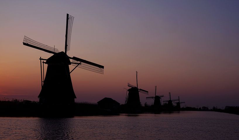 Sonnenaufgang Kinderdijk von Sebastiaan van der Ham