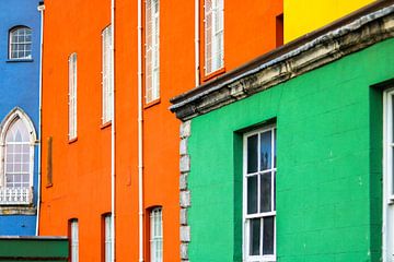 Kleurrijk deel in Dublin, Ierland