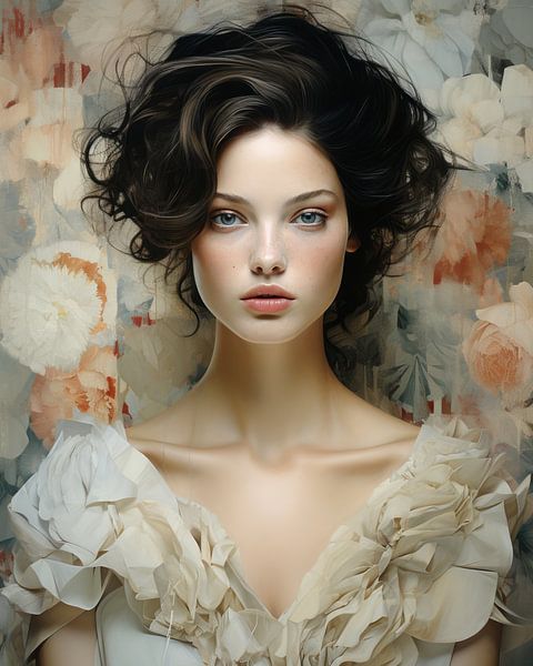 Digital art portrait &quot;Romance&quot; by Carla Van Iersel