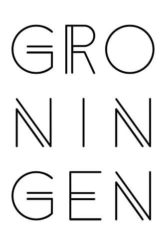 Stadsmotief Groningen Typo