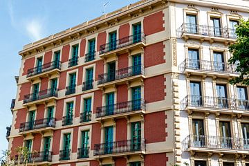 View of the characteristic old apartment buildings in el Eixample, Barcelona, Spain by WorldWidePhotoWeb