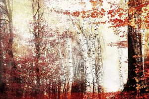 Kunst mit malerischen warmen Herbstfarben