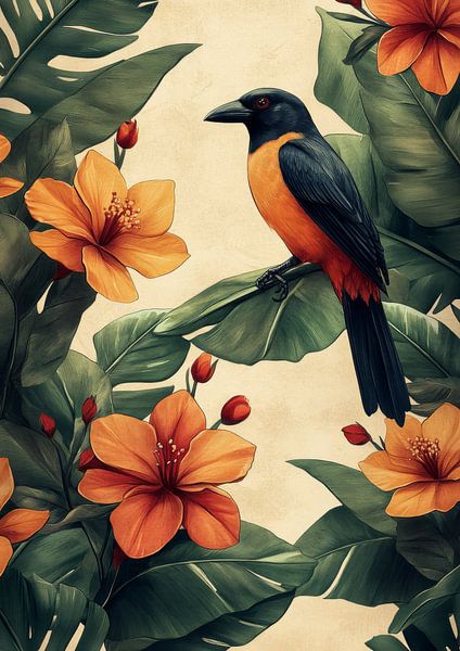 Beautiful Bird Shama of the Forest by R Pevitanada