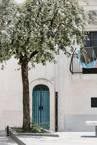 Zomer op een plein in Italië