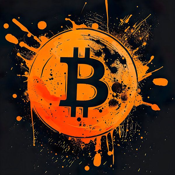 Bitcoin logo van PixelPrestige