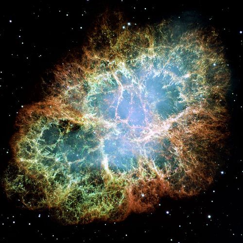 Hubble image of   Crab Nebula