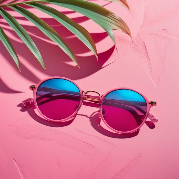 Sunglasses in a pink design by Matthias Spartz