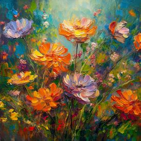 Beautiful, colourful wildflowers by Patricia Hofmeester