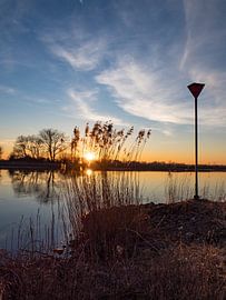 Achter het riet verdwijnt het... von Foto Arend-Jan