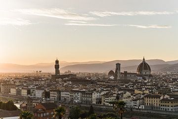 Blick auf die Altstadt von Florenz von Shanti Hesse
