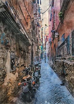 Neapol Napoli Italië stadskunst #Napoli van JBJart Justyna Jaszke